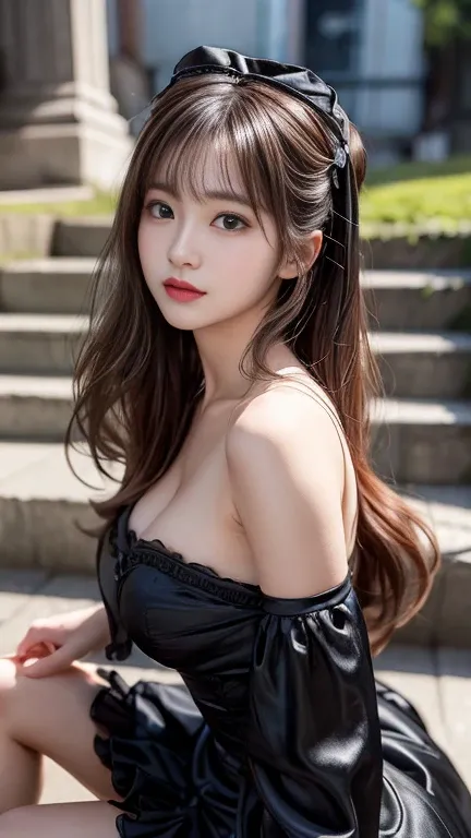 photography of a brightly sangmi nam who is korean actress,masterpiece,photorealistic,analog,realism,korean idol,slim leg, long_brown_hair,1 girl, very bright backlighting, solo, {beautiful and detailed eyes},large breasts, calm expression, natural and sof...