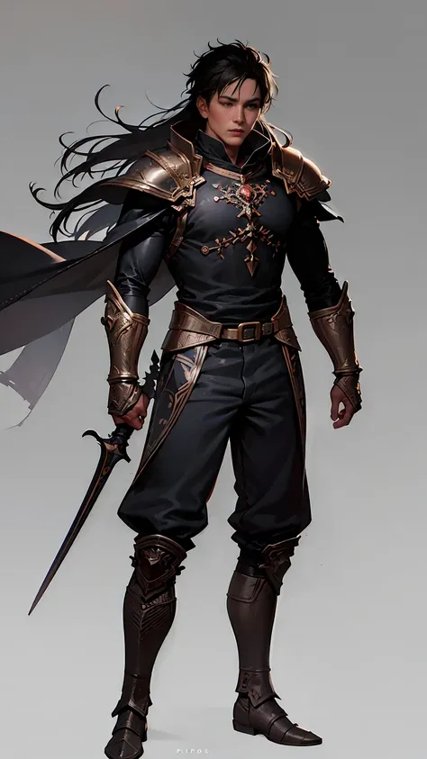 masterpiece, best quality, highly detailed, guts (berserk), 1boy, armor, bandages, black hair, cape, huge weapon, male focus, manly, multicolored hair, one eye closed, scar, solo, sword, weapon, white-- hair, standing, masculinity, best quality, ultra deta...