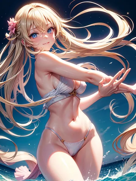 Anime style, super fine illustration, super clear illustration, highly detailed, beautiful detailed, super pale tone image, super delicate illustration, super calm & static image, sexy posing Portrait, static representation, gentle expression, 8k, angle fr...