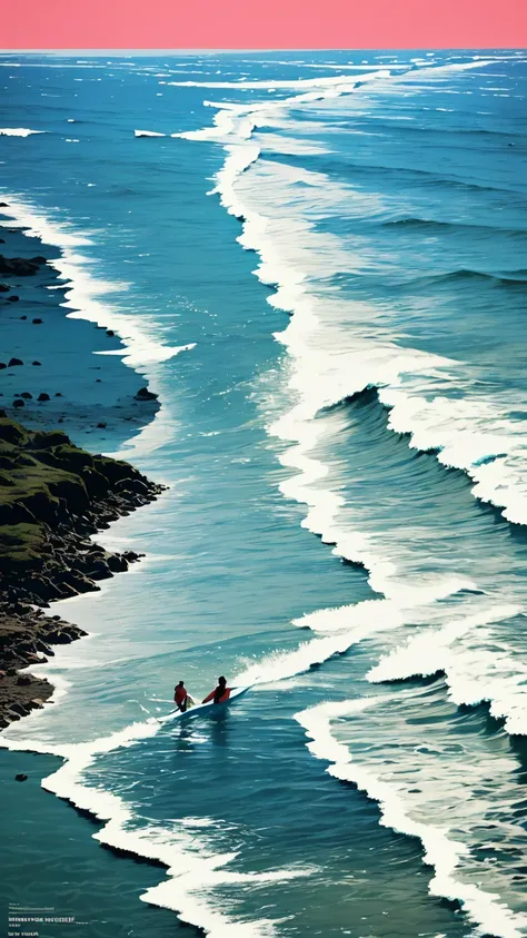 full body shot:1.4, a man with his surfboard surfer riding a big wave :1.5, ultra detailed, extremely detailed face and eyes, lo...