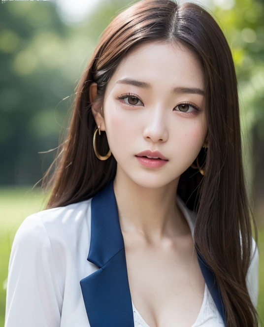 ((best quality)), ((masterpiece:1.3)), (detailed), (Photorealsitic:1.4), (golden ratio face) , (named YUNA_LEE), ((Double Eyelids)), (korean), (Slender girl), 1 girl, korean, kpop, 21 years old, long black straight hair, (symmetrical) (hazel) eyes, pale de...