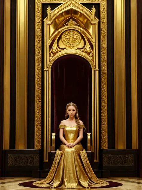 Margaery Tyrell, gold and greed dress, throne room