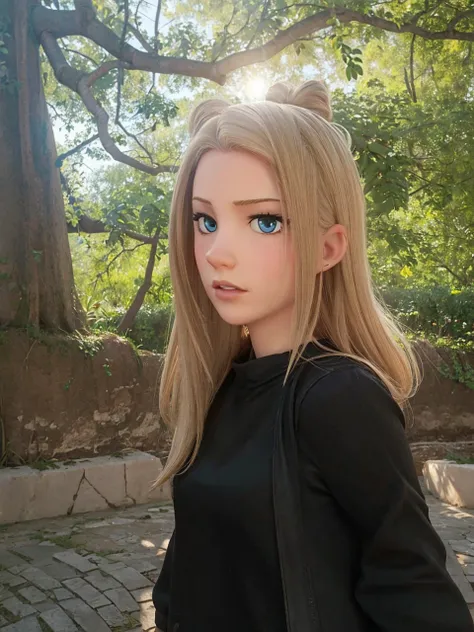 Character from the cartoon Encanto. A girl with blond hair from Russia as a character in Encanto.