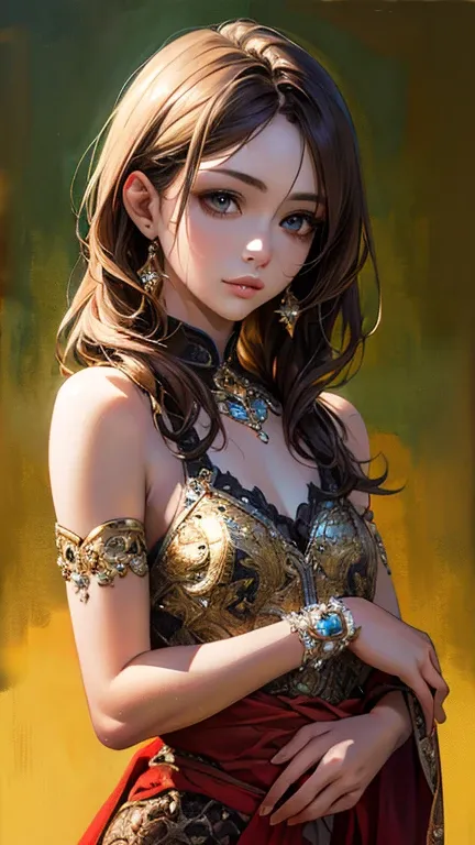 (Highest quality、8k、32K、masterpiece)、(Realistic)、(Realistic:1.2)、(High resolution)、Very detailed、Very beautiful face and eyes、1 girl、Round and small face、Tight waist、Delicate body、(close、Highest quality、Attention to detail、Rich skin detail)、(Highest qualit...