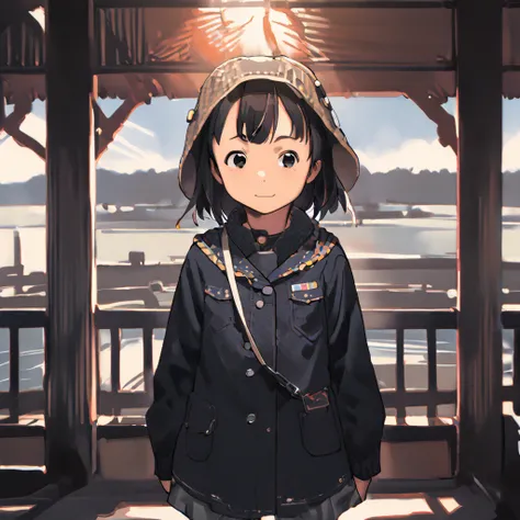 cowboy_shot,front_shot,1-girl,young_child,navy