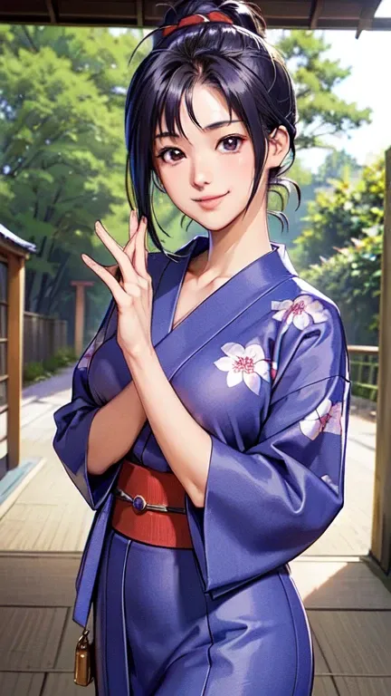 ((masterpiece)),((ayako katagiri)),((katagiri ayako)),((mischievous smile)),anatomically perfect fingers,(((yukata))),(((festiva...