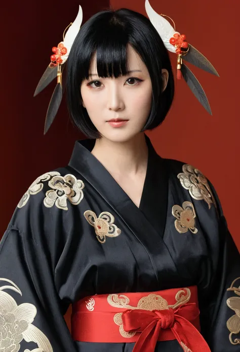 oriental project　shotsmaru　black hair　short hair　tengu