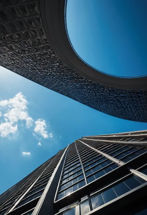 Low Angle Shot, from below, by Michal Kváč, cinematic still, (best quality, masterpiece, photorealistic), very aesthetic, perfect composition, intricate details, ultra-detailed, vivid colors