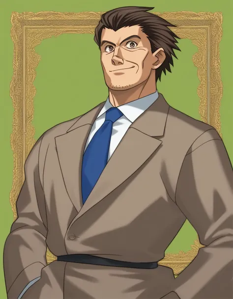 great painting, BREAK 1man, veteran mature detective, muscular, boned nose, wavy slicked back spiked hair, yellow_brown hair, BREAK shihaku, brown eyes, dandy, virile, stubble, square shaped, large eyes, ugly, rough skin, facial wrinkles, ideal ratio body ...