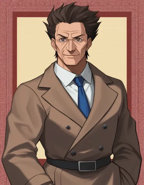 great painting, BREAK 1man, veteran mature detective, muscular, boned nose, wavy slicked back spiked hair, yellow_brown hair, BREAK shihaku, brown eyes, dandy, virile, stubble, square shaped, large eyes, ugly, rough skin, facial wrinkles, ideal ratio body ...