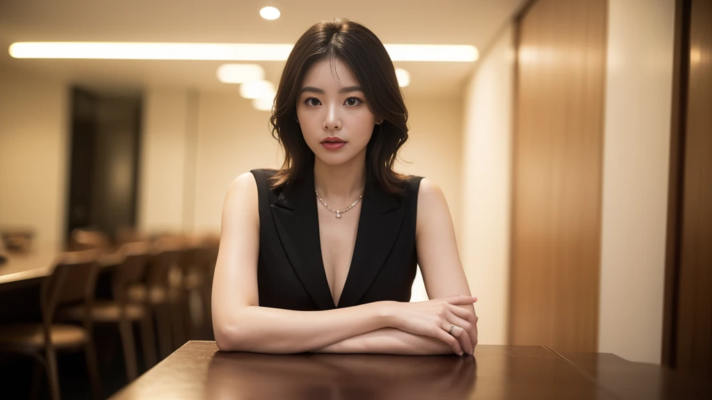 ((Highest quality、Tabletop、8k、Best image quality))、((一人の成熟したwoman、She holds the most luxurious CEO position.&#39;office、Standing Elegantly、Secretary with elegant posture))、(photograph 1 枚:1.5)、(woman&#39;photograph&#39;Upper Body:1.5)、(womanカウボーイのショット:1.5)...