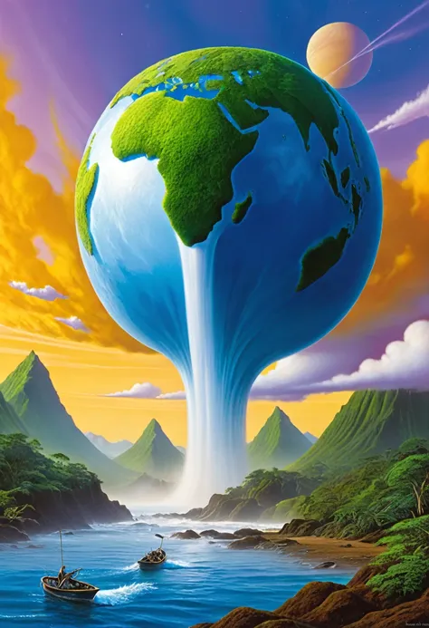 tune in drop out, 8k, hyper detailed, afrofuturism, vladimir kush