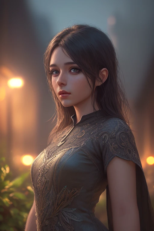 a beautiful girl in a garden, 1girl, detailed eyes, detailed lips, long eyelashes, elegant dress, standing pose, detailed background, (best quality,4k,8k,highres,masterpiece:1.2),ultra-detailed,(realistic,photorealistic,photo-realistic:1.37),HDR,UHD,studio...