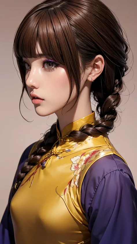 Realistic, masterpiece, Highest quality, Highest Resolution, Anatomically correct, Accurate Anatomy, 7 heads, Height: 165cm, One Japanese woman, A sharp expression with some teeth showing, Profile staring into the distance, Fine and beautiful eyes, Sparkli...