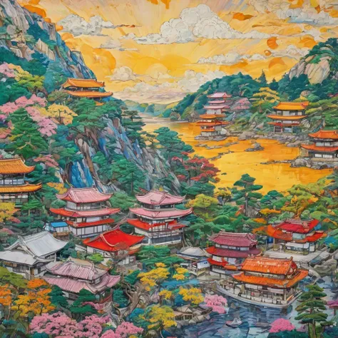 ((Very detailed, Highest quality, Expressionism)), Real, Contemporary Art, Japan, Japanese style
