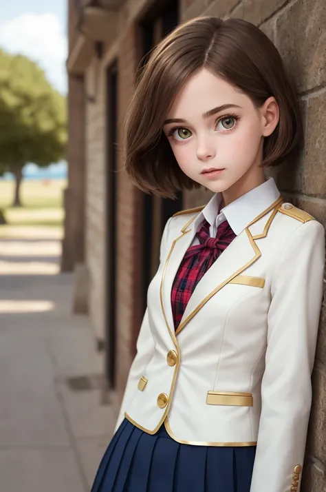 One Girl，(1人のとてもcute女の子:1.3)，masterpiece，Highest quality，High resolution，From below，Low - Angle，Photorealistic，RAW Photos，Ray Tracing，Physically Based Rendering，beautiful girl，(15 years old:1.3)，cute，Round face，Baby Face，Big eyes，(detailed pupils:1.2)，(The...