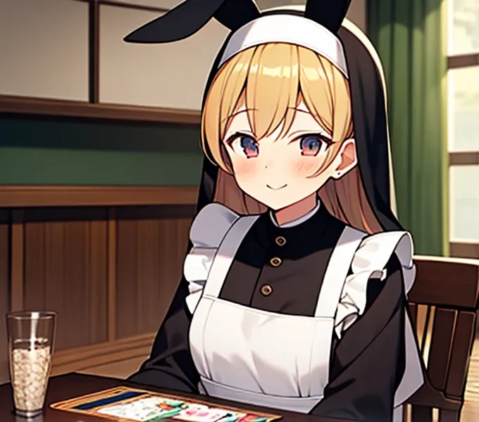 Highest quality, Tabletop, Game CG, (kimono),Maid,Nuns, bunny, 複数のgirl, 6+girl, Bunny ears, Rabbit&#39;s Tail, 6人のgirl, 6人のgirl, lureする, obscene, desire, lure, (Stir),