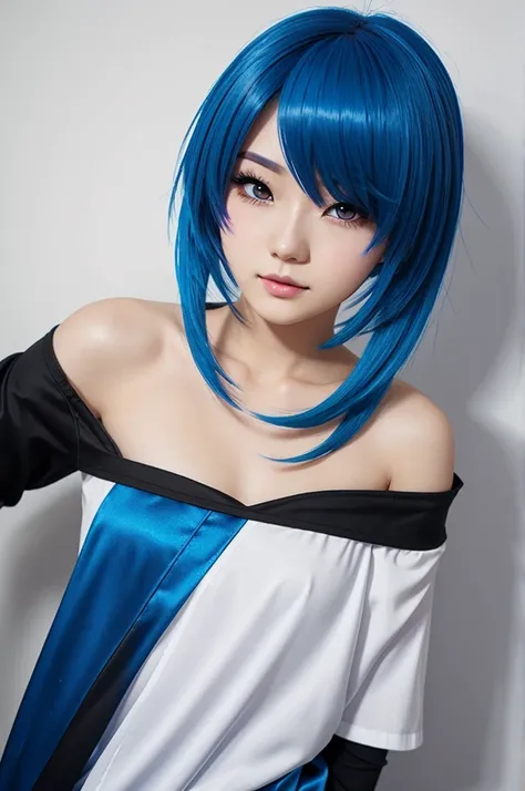 mlbb profile picture anime girl blue hair
