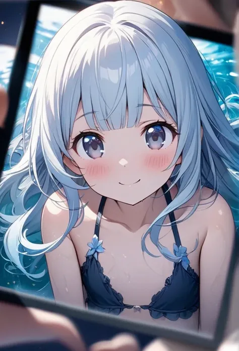 masterpiece, best quality, extremely detailed, (illustration, official art:1.1), 1 girl ,(((( light blue long hair)))), ,(((( light blue long hair)))),light blue hair, , long hair ((blush)) , cute face, big eyes, masterpiece, best quality,(((((a very delic...