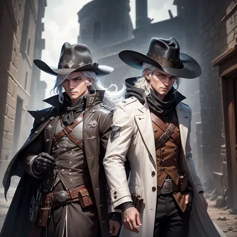 create me an rpg character from tormenta 20, arton, where is a gunslinger sheriff, uses two white revolvers and has a white hat,...