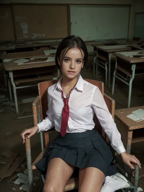 (sony_a1.sel50f12gm.shooting in combination with), (1girl in), solo, amazing face and eyes, serious face, (school uniform, pleat...