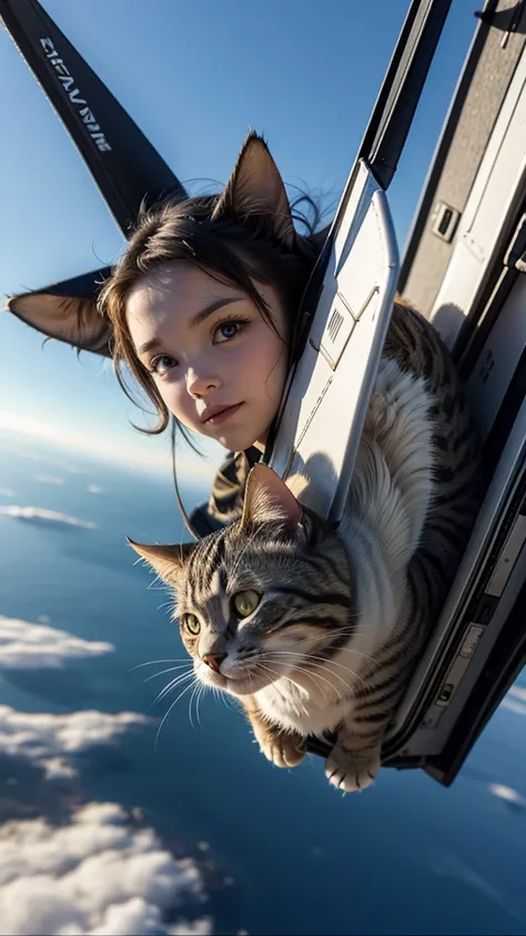 pilot cat, flying a fighter 