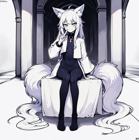 An awkward shameful embarrassed in tear ahegao girl is sitting in a courtyard of columns and some people around her, lewd face, a girl with a cat ears and a bow, female furry mini cute style, a drawing of a debauchery priest many cultist of aphrodite, pudi...