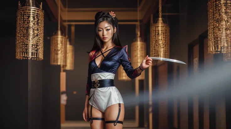 ORIENTAL WARRIOR- GEISHA- SAMURAI SWORD- SEXY- TINY BLACK PANTIES- DETAILED PHOTO- ANGRY FACE- BEAUTIFUL BODY- SHINY TEMPLE- KNEES- COLORFUL HD- SAMURAI- NINJA- BEAUTIFUL- FULL BODY FRAME- DETAILED PHOTO- HD 2.2- FULL OF DETAILS- REAR- BEAUTIFUL FACE- STRA...