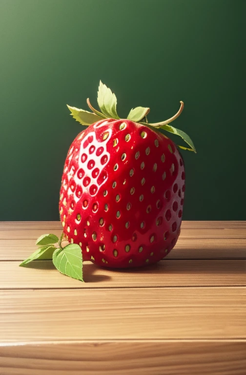 A single strawberry