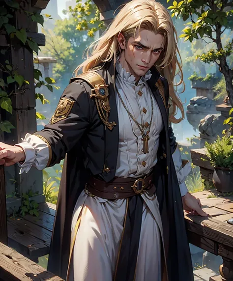 score_9, score_8_up, score_7_up,  (((Solo focus)))  Generate a handsome and attractive male Catholic priest dressed in 18th century French fashion.  Dresses as an 18th century Catholic priest. He is a rugged and thrilling adventurer dressed in 18th century...