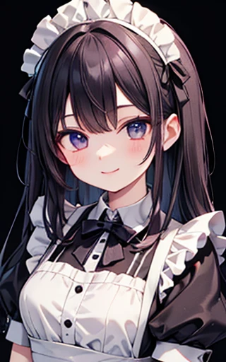 beautiful girl、maid Cafe、Maid clothes、The upper body is shown、Dazzling Smile、