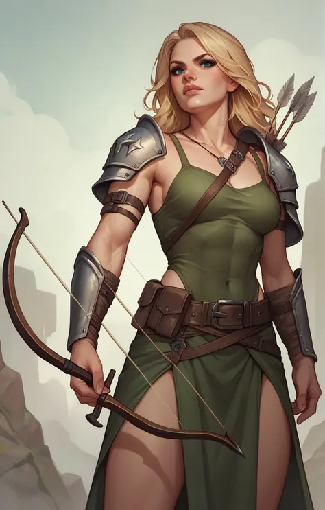 arrow woman warrior, blonde