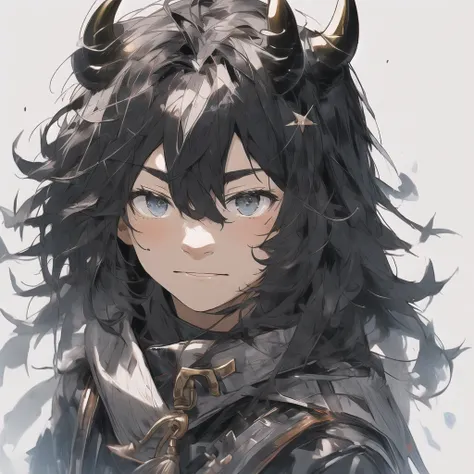 Bull head，Humanoid，strong，Bull head怪，black fluff，skin