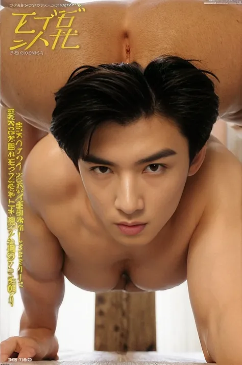 Micro string thong, ((only boy , only male, unrealistic wide hips)) , ((phat ass , bubble butt)),((back)), ((gay jav cover))  unrealistic wide pelvis ,  sexy , nsfw ,  eroticism , hips , thighs ,  full length shot(fls) , (gay , gay focus) , nude , naked , ...