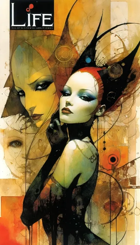 life, art inspired by Bill Sienkiewicz and Dave McKean.
