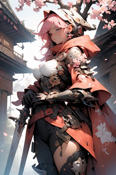 (masterpiece, top quality, Best Quality, official art, beautiful, cosmic, atmospheric, psychedelic, dreamlike, swirling psychedelic cosmic graffiti patterns,,Aesthetic:1.2), (1 girl, neon pink hair, mecha, beautiful, sexy, Beautiful highly detailed hooded ...