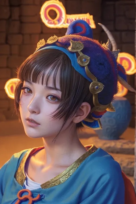 a 20 years old japanese girl,(dragonquest sage,(dq3:1.5)),beautiful detailed eyes,beautiful detailed lips,extremely detailed face and eyes,long eyelashes,fantasy,medieval,magic,medieval castle,landscape,art,digital painting,cinematic lighting,vibrant color...