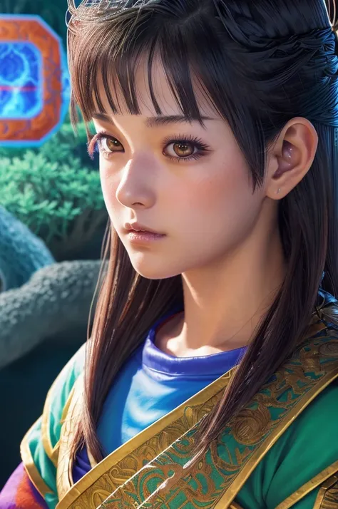 a 20 years old japanese girl,(dragonquest sage,(dq3:1.5)),healing Magician,beautiful detailed eyes,beautiful detailed lips,extremely detailed face and eyes,long eyelashes,fantasy,medieval,magic,medieval castle,landscape,art,digital painting,cinematic light...