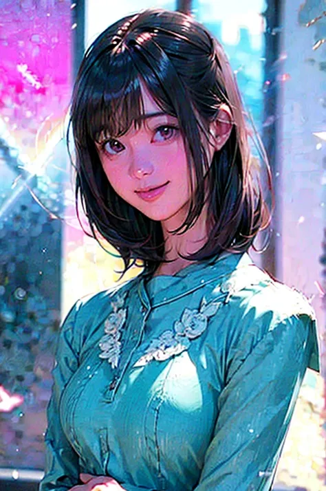 image quality:Highest Quality
Camera Focus: Blur the background
light:sidelight
person:20-year-old female,Japanese,
tracing: gal model 、Bright light、
Daytime hairstyles: Short Bob、With bangs
dress:GalSee-throughCasualPastel pinkExpression: The best smile、g...