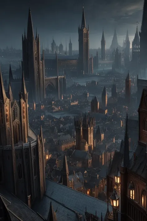 The silver-covered city, dark fantasy, blood, Middle Ages