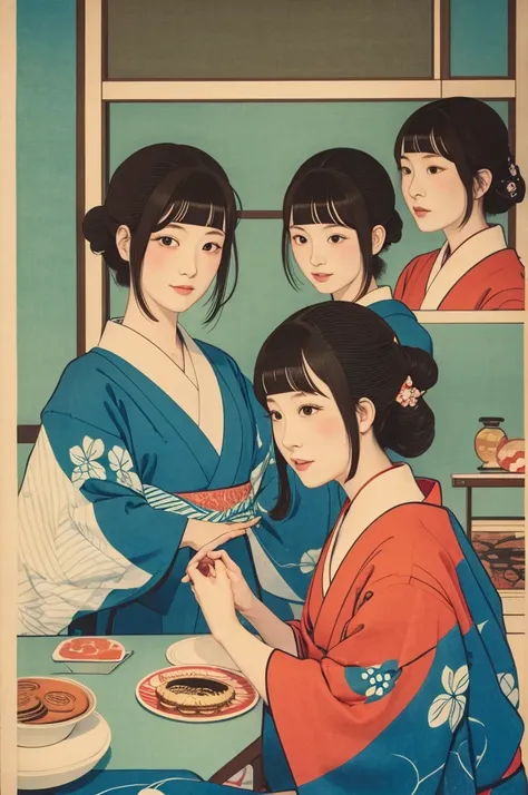 Dorayaki　print　Ukiyo-e　