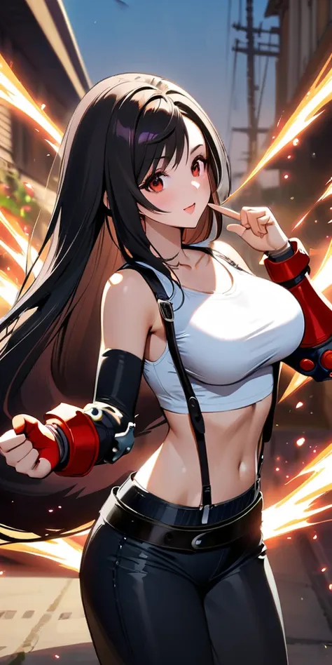 (((((tifa lockhart,final fantasy 7:1.5))))),((highest quality、masterpiece、anime style、best quality、high resolution、8k、detailed、u...