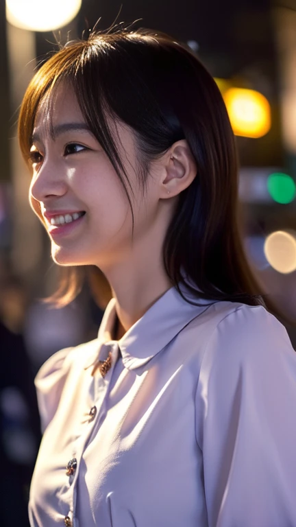 (1 girl, (The buttons on the front of her blouse are undone.:1.2), Beautiful Japanese actresses,
(RAW Photos, highest quality), (Realistic, Photorealistic:1.4), masterpiece, 

Very delicate and beautiful, Very detailed, 2k wallpaper, wonderful, 
finely, Ve...