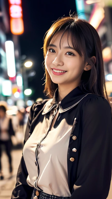 (1 girl, (The buttons on the front of her blouse are undone.:1.2), Beautiful Japanese actresses,
(RAW Photos, highest quality), (Realistic, Photorealistic:1.4), masterpiece, 

Very delicate and beautiful, Very detailed, 2k wallpaper, wonderful, 
finely, Ve...