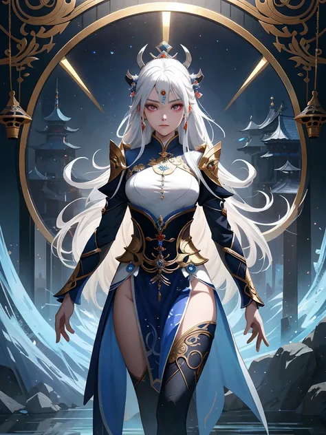 anime fantasy illustration, 2. 5 d cgi anime fantasy artwork, chinese fantasy, xianxia fantasy, author：fan qi, inspired by lan y...