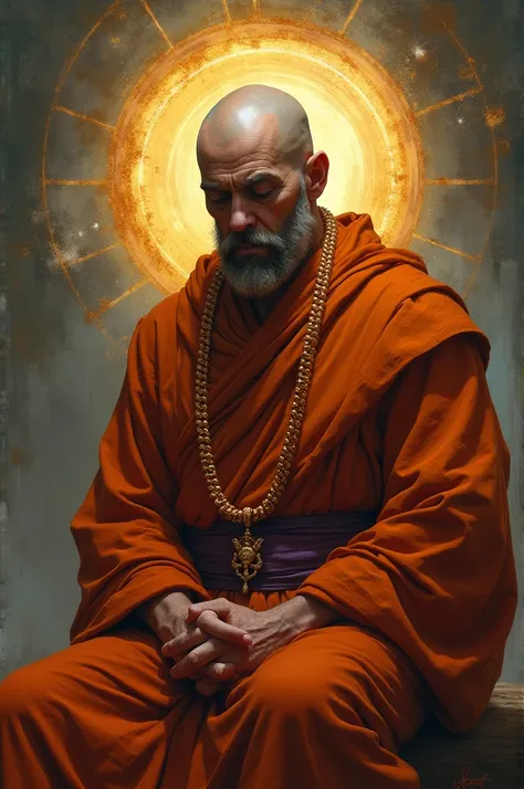 (Masterpiece, best quality:1.5)
undercover, Fantasy, One monk wears a giant rosary on his chest., beautiful eyes, glabrous, meditate,Radius behind, abstract background