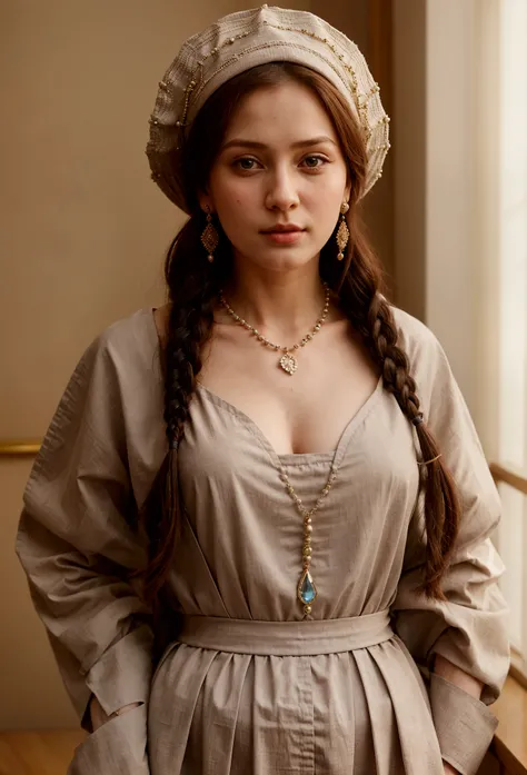 Woman, Women in 16th century Russia had the following characteristics:

- **outfit**: Long and loose dresses called "sarafans", often accompanied by "kokoshniks" (traditional hats) and shawls.
- **hairs**: long, usually braided and covered with scarves or ...