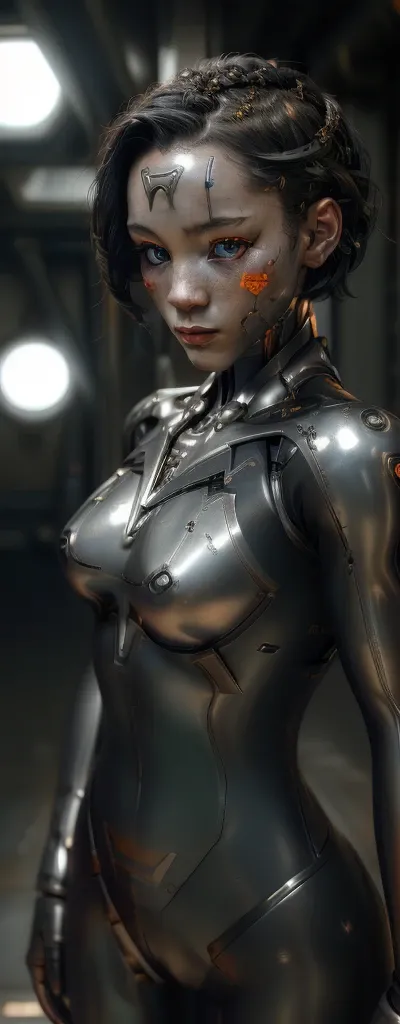 1 girl, solo, (look at viewer), ((Best quality)), ((masterpiece)), (detailed:1.4), ((upper body)), 3D, an image of a beautiful cyberpunk female,HDR (High Dynamic Range), Ray Tracing,NVIDIA RTX,Super-Resolution,Unreal 5,Subsurface scattering,PBR Texturing,P...