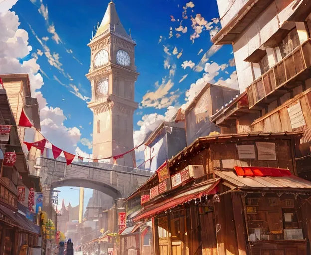 A post town at the foot of the mountains。
On the way to the Adventurer&#39;s Guild、He came to town accompanied by a merchant caravan.。
Cheerful music playing in the street、A cheerful wind was bringing the news of noon from the bell tower.。

The sweet aroma...