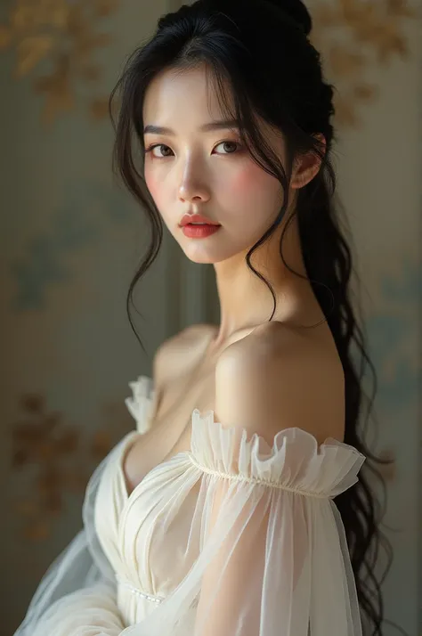 Mei is a vision of delicate, exotic beauty. The Asian woman possesses a lithe, graceful frame that moves with the fluid elegance of a dancer. Her flawless, porcelain skin is a canvas for her delicate features - almond-shaped eyes that sparkle with a mix of...